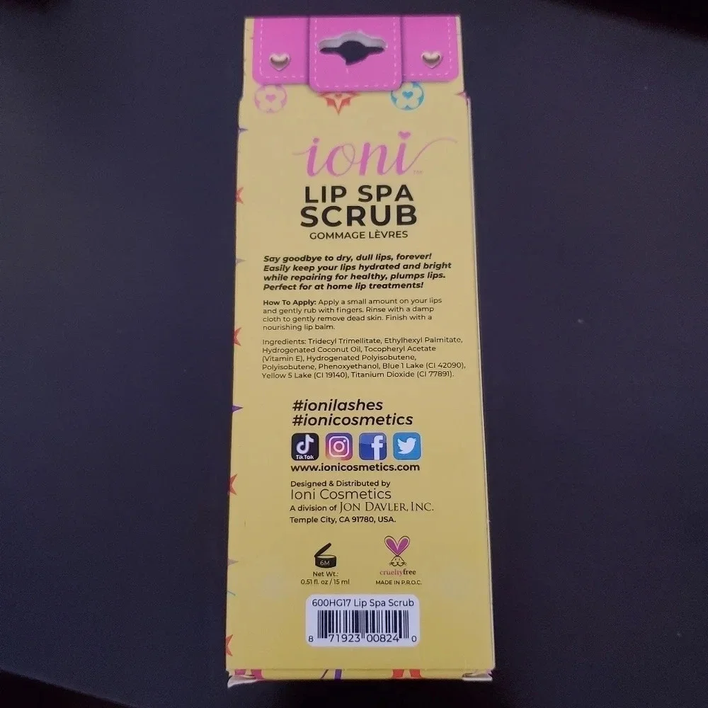 Ioni Lip Spa Scrub Exfoliant Plump Lips